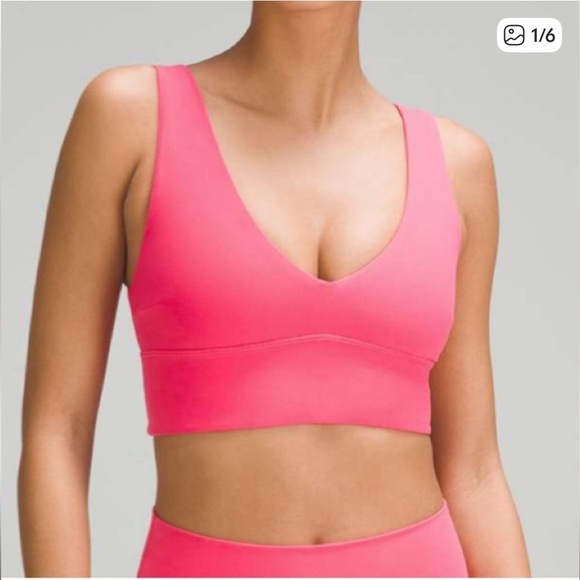 lululemon athletica Tops - Lululemon Align V-neck Sports Bra - Lipgloss Size 2